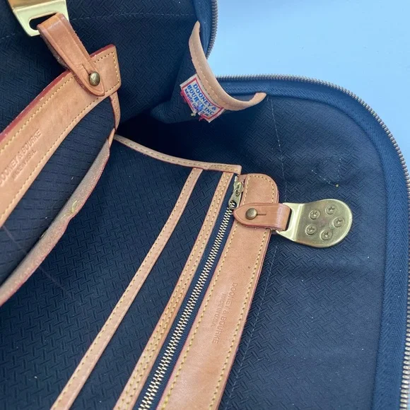 Dooney & Bourke Tan and Black Satchel - Picture 11 of 12